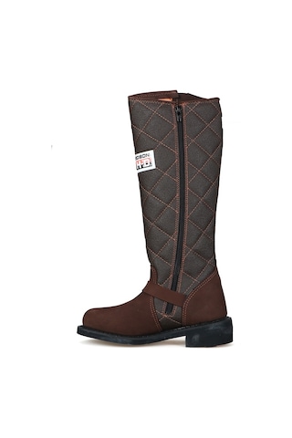 Harley Davidson Harley-Davidson Loconia Hi 646 Dark Brown Nubuk Unisex Çizme 025G Kahverengi