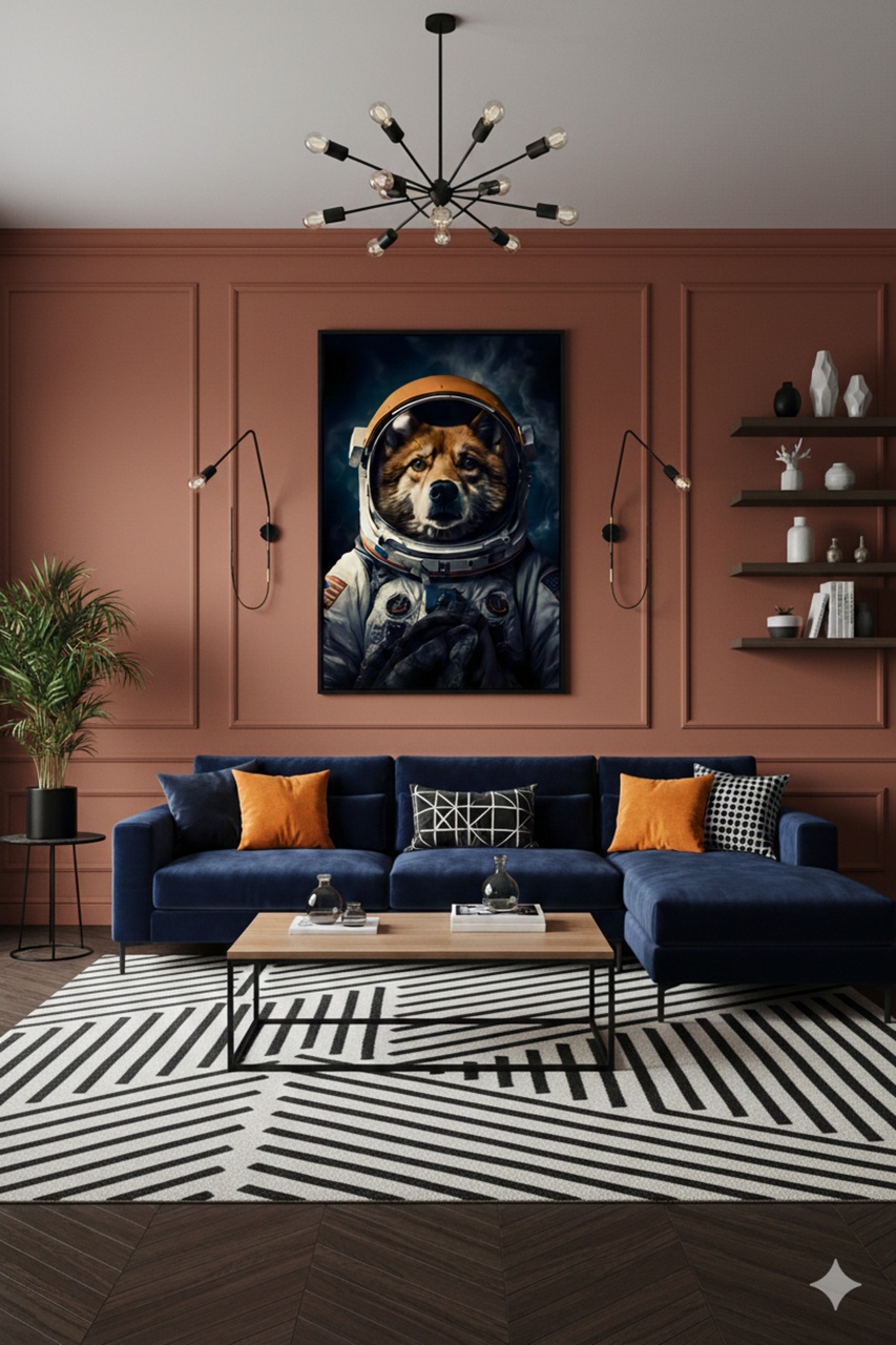 Astronot Kurt Uzay Bilim Kurgu Galaksi Konsept Sanat Cam Tablo