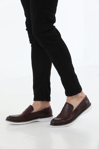 M.Karaca Hakiki Deri Ortopedik Klasik Erkek Ayakkabı vişne