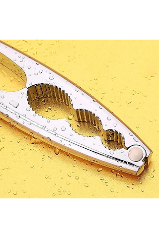 Nut Clip Supplies Walnut Manual Clip Food Creative Clip Walnut Kitchen 3-hole Kitchen 1 Adet, Gümüş