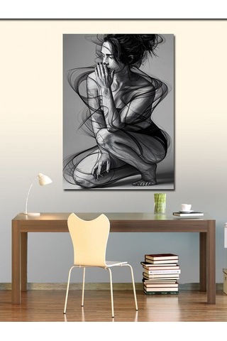 Kanvas Tablo Çaresiz Kadın 50cmx70cm