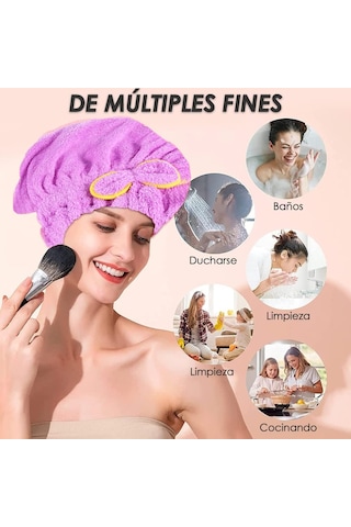 Mikrofiber Saç Bonesi Saç Kurulama Havlusu Hızlı Saç Kurutma Bone
