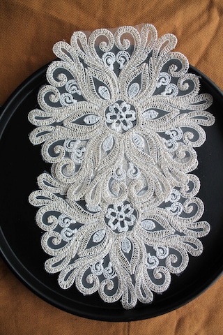 6 Adet Fransız Tarzı Modern Gold Simli Madame Bardak Altlığı & Ko Altın