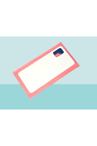 Tkgz Samsung Uyumlu Galaxy A51 A515 Arka Kapak Batarya Kapağı - Beyaz Çok Renkli