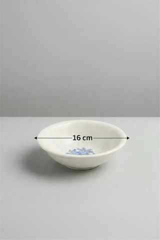 12'li Valencia Salata Kasesi Kalın Kenarlı 16cm Dijital Valeria-b Rinart Krem