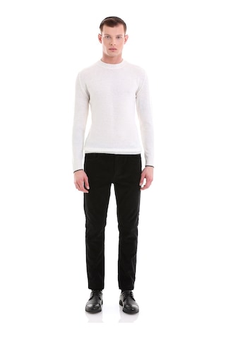 Hatemoğlu Ekru Regular Fit Düz Bisiklet Yaka Yünlü Casual Triko Kazak 3412 Ekru