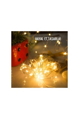 Pilli Peri Led Yılbaşı Kamp Parti Led Işık-5 Metre-led Aydınlatma Karışık