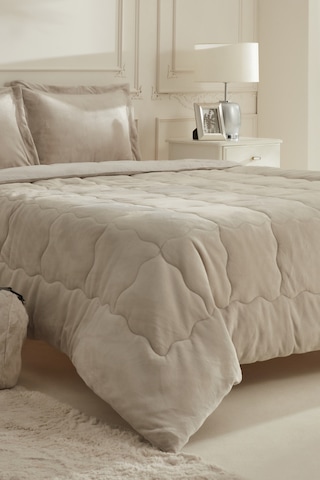 Karaca Home Flufy Çift Kişilik Soft Dream Comfort Set Bej Bej