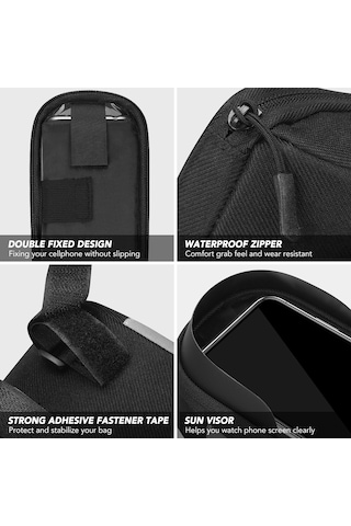 Padalink "pratik Bisiklet Çantası - Gece Görünürlüğü, Telefon Tutucu Ve Su Geçirmez" Çok Renkli