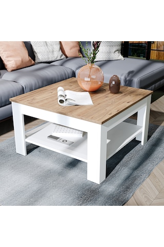 Helsinki Orta Sehpa, Atlantik- Beyaz Suntalam 80 Cm