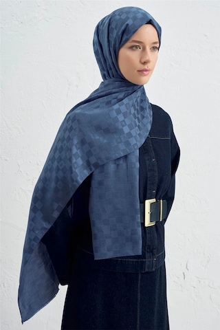 Armine Elegance J.ipek Pamuk Dama Şal - 75 X 195 Lacivert