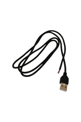 100 Cm Usb Erkek Kablo 2 Amper Ucu Açık Usb Kablo