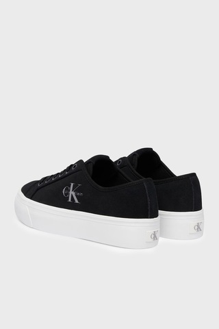 Calvin Klein Deri Karışımlı Logolu Sneaker Ayakkabı Hw0hw03088beh Bayan Ayakkabı Hw0hw03088 Beh Siyah