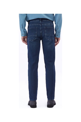 İndigo Slim Fit Denim Pamuk Karışımlı Pantolon İndigo