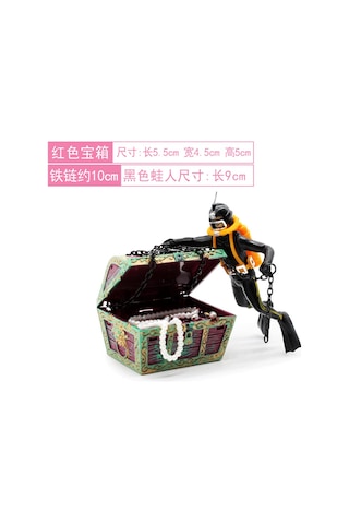 Youmex Akvaryum Zenginleştirici Süngerli Deniz Atı Adam Figürü - Siyah Renkli, Dayanıklı Malzeme, Kolay Kullanım