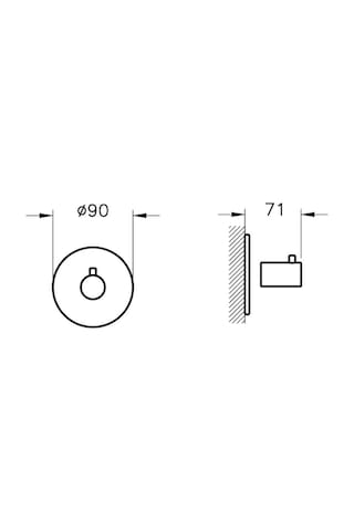 VitrA A4285936 WTC Origin Ankastre 3 Yollu Yönlendirici Mat Siyah