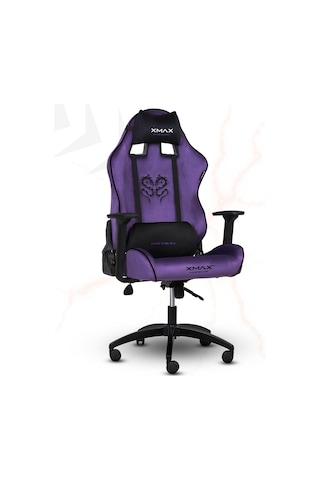 Rio Balerion Terletmez Kadife Kumaş Mor Gaming Oyuncu Koltuğu Mor