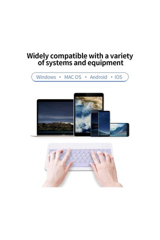 Samsung Galaxy Tab S6 Lite P610 / Sm-p620 Ile Uyumlu Kablosuz Bluetooth Klavye Mouse Set