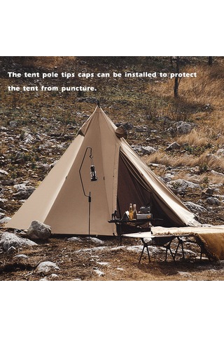 Tenfowee Alüminyum Kamp Çadır Çubuğu Ucu Kapağı - 6mm Çubuklar İçin, 90 Derece Ayarı, Kayma Engeli Toprak Pinleri, Kırmızı Kırmızı