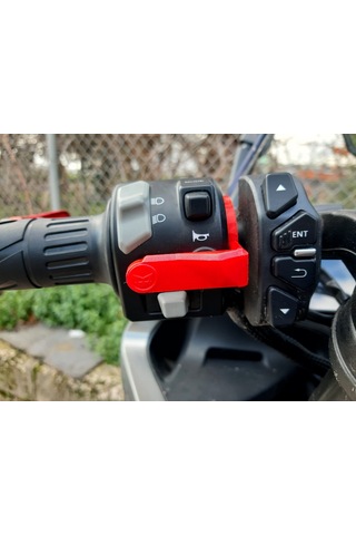 Cfmoto 250sr - 250nk Uyumlu Korna Basma Aparatı Renk:kırmızı