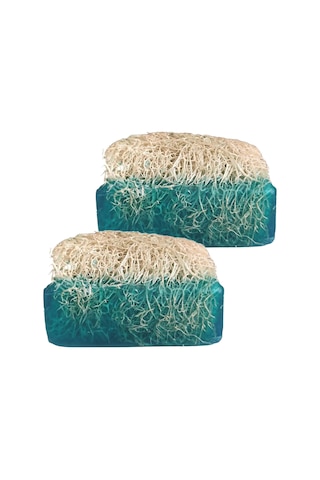 Doğal Kabak Lifli Okyanus Kokulu Sabun 120 Gr. İkili Set