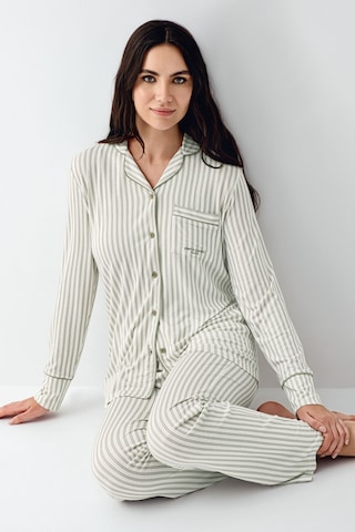 Pierre Cardin Kadın Yeşil Gömlek Pijama Pc9113-s-v3 Yeşil