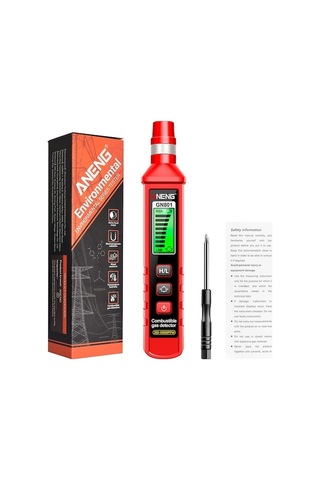 Maoyaya Aneng Gn801 Yanıcı Gaz Dedektörü 300-10000ppm Ses Alarmı Gaz Analizörü Lcd Çevre Test Aracı/