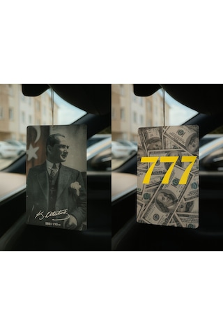 Atatürk Ve Dolar Manifest 777 - İkili Oto Kokusu - Dekoratif Araç Kokusu Ve Aksesuarı