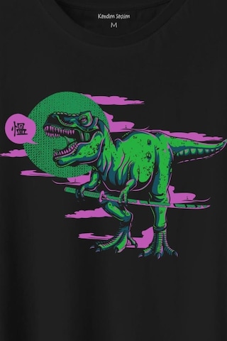 Dinazor Dinosaurs T-rex Streetwear Sokak Urban Baskılı Tişört Unisex T-shirt 001