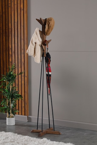 Ayaklı Elbise Askısı Portmanto Askılık Ceviz Rengi Diğer