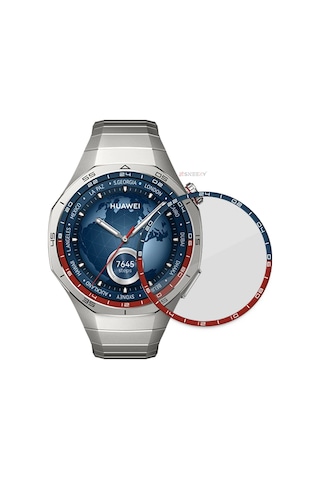 Sneezy Huawei Gt5 Pro 46mm Uyumlu Renkli Kadran Polymer Temperli Nano 0.5 Mm Watch Ekran Koruyucu