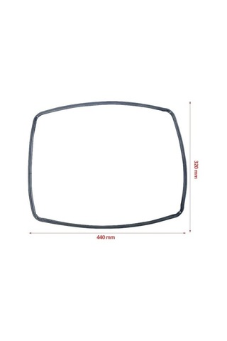 Fırın Kapak Contası - Zanussi - Aeg - Electrolux - Zanussi Fırınlar İle Uyumlu, 440 Mm X 320 Mm, Kod 3577343019-3577352010, Fırın Kapak Lastiği