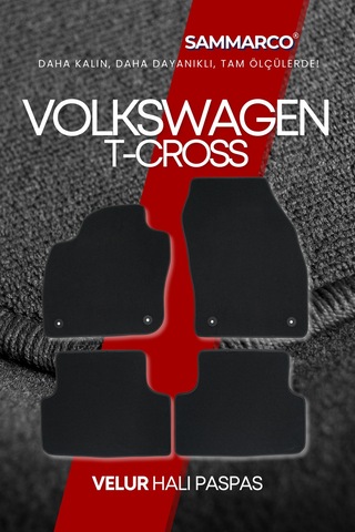 Volkswagen T-cross 2021 Halı Paspas Velur Paspas Kumaş Paspas Oto Paspas