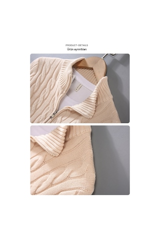 Erkek Sonbahar Ve Kış Sıcak Kalın Örme Balıkçı Yaka Kazak Açık Mavi