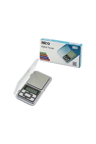Mini 6x12cm Hassas Tartı - Terazi 300gr/0.01gr Şeffaf Pls.kapaklı - Pilli 2pcs İnce 5570