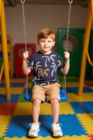 Ersefa Erkek Çocuk Pamuklu Bisiklet Yaka Baskılı T Shirt Ve Şort Seti Ka Antrasit