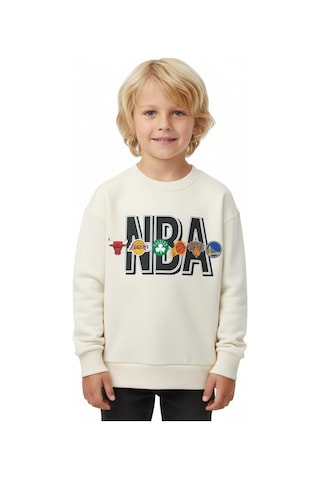 Seabubbles Nba Çocuk Sweatshirt Bej