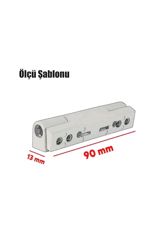 Pvc Pimapen Kapı Pencere Menteşesi Metal 100 Mm Koyu Kahverengi Diğer