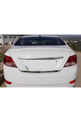 Hyundai Accent Blue Krom Bagaj Alt Çıtası 2011 Üzeri P. Çelik Şer