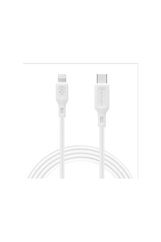 Spigen C10CL USB-C to Lightning Cable White (1m/Apple Uyumlu iOS MFI Certified) 000CA25416