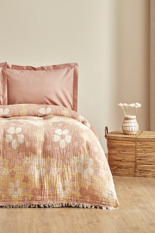 Karaca Home Nelly Müslin Çift Kişilik Pike Yatak Örtüsü Takımı Somon 200.22.04.0262
