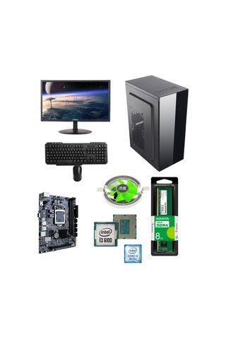 EFS EFSOFFICE0005-2 i3-6100 8 GB 256 GB SSD 20" Free Dos Masaüstü Bilgisayar