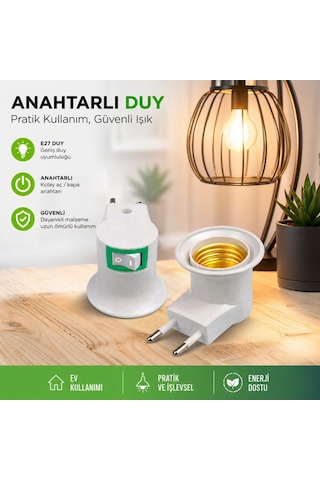 Fuji Duy-90 Anahtarlı Duy Fiş- 20'li Paket Diğer