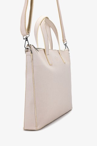 Valmenti Unisex Vegan/deri Bej Evrak Çantası 1012 2013 Cnt Y25 Bej Fltr Bej