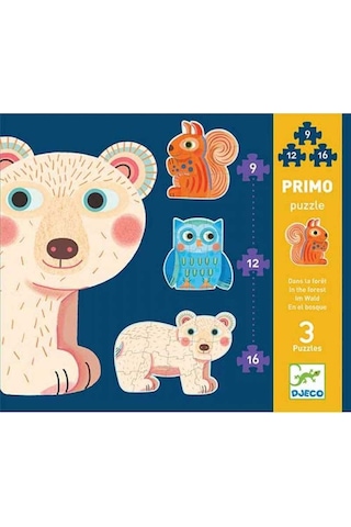 Djeco Ilerleyen Puzzle In The Forest 9. 12. 16 Pcs