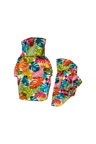 Gedyco Colorful Palm Fileli Küçük Irk Köpek Yağmurluğu