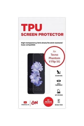 Tecno Phantom V Flip 5g Ekran Koruyucu Tpu Film