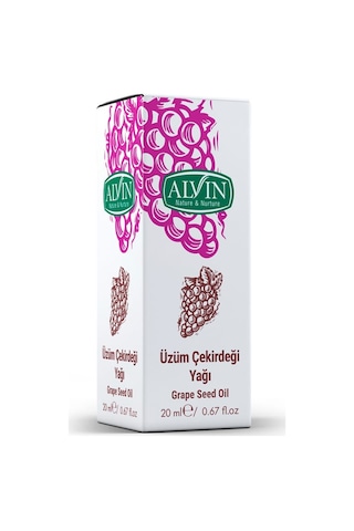 Alvin Üzüm Çekirdeği Yağı Soğuk Sıkım 20 ML