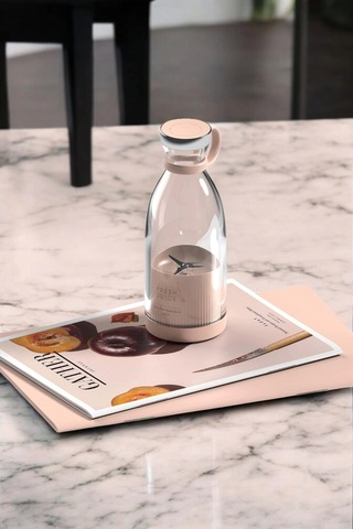 Bardak Blender Smoothie Meyve Sıkacağı Şarjlı Cam Taşınabilir Çok Renkli