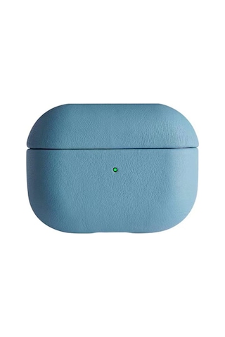 Apple Airpods Uyumlu - Pro 2 2.nesil 405 Deri Kılıf - Sierra Blue Sierra Mavi